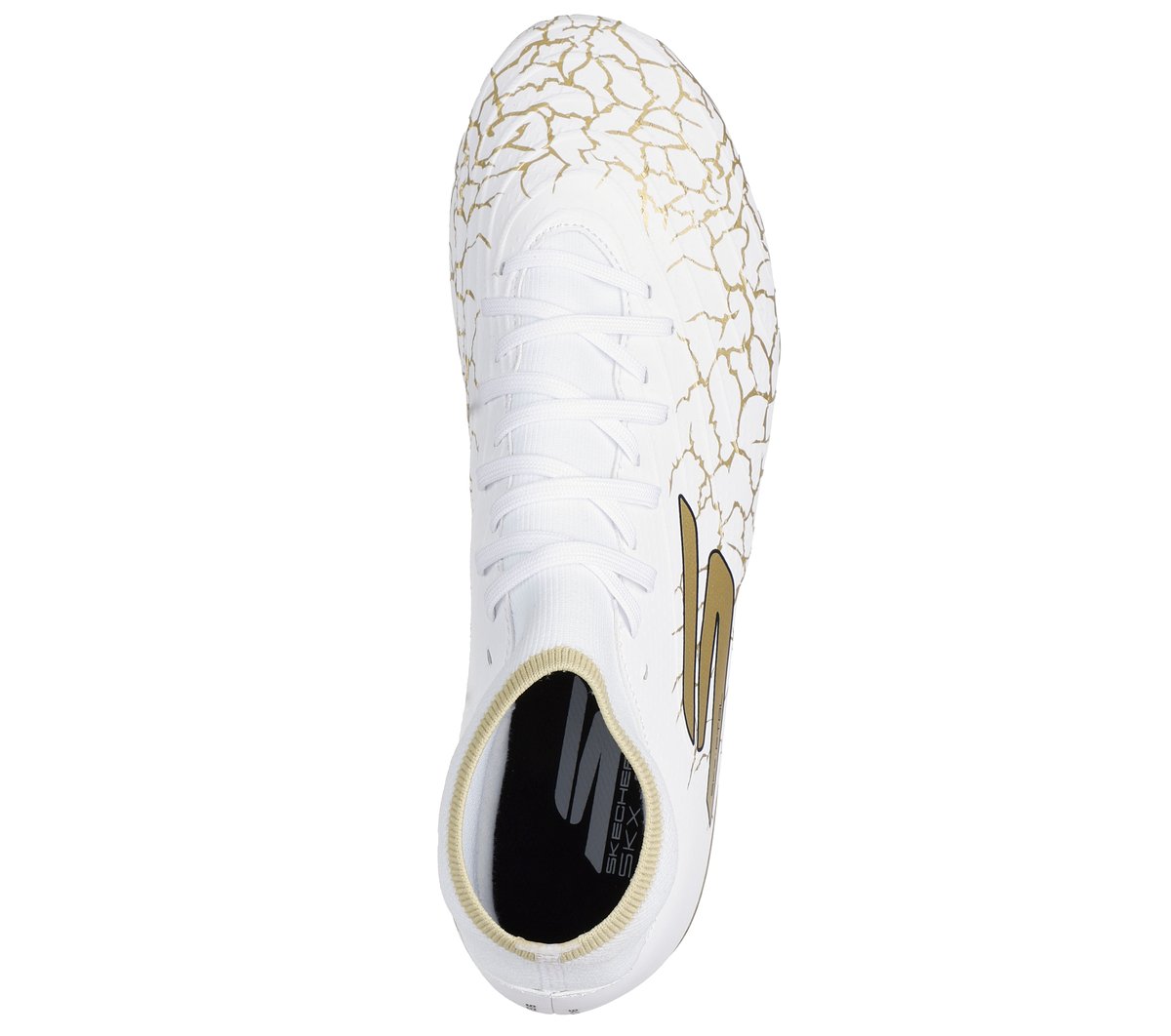 Skechers SKX_1.5 High Academy FG — WHITE / BLACK / GOLD