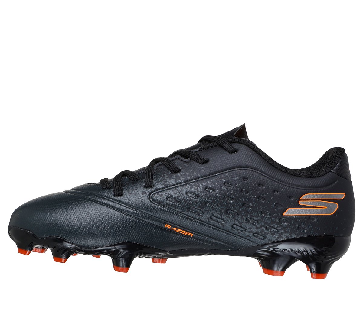 Skechers Razor 1.5 Jr Youth FG — BLACK / ORANGE