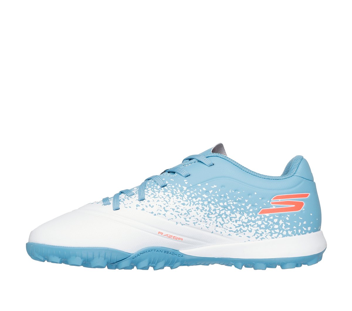Skechers Razor 1.5 Jr Td TF — WHITE / TURQUOISE