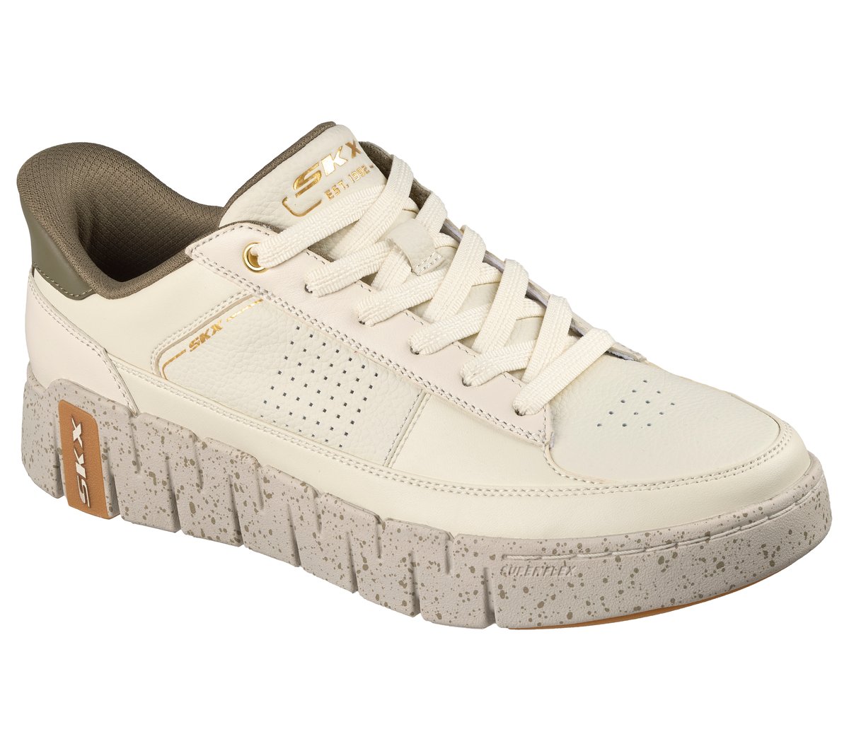 Skechers Slip-ins: SK-Flex - Grewve — NATURAL / OLIVE