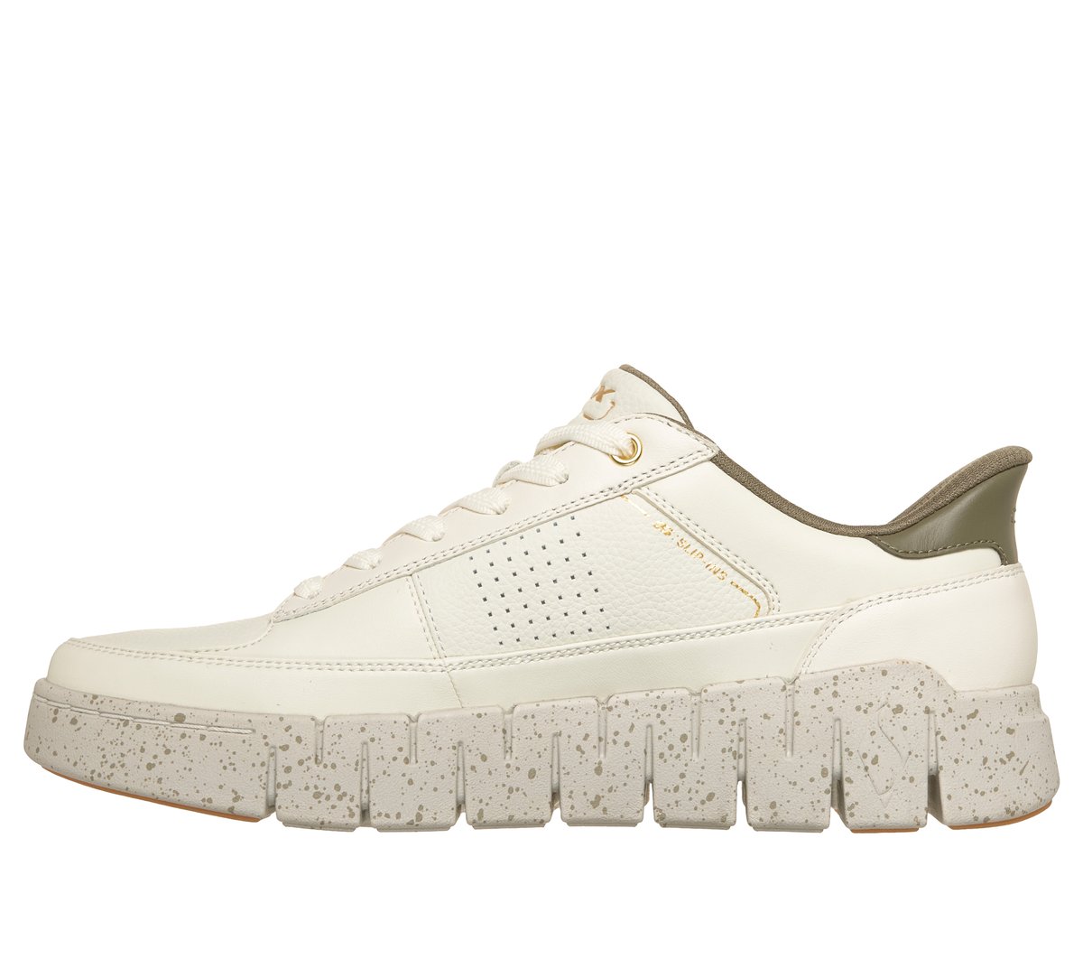 Skechers Slip-ins: SK-Flex - Grewve — NATURAL / OLIVE