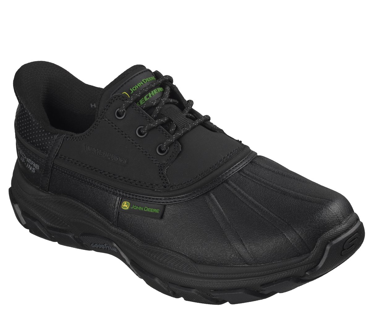 Skechers Slip-ins John Deere Waterproof Relaxed Fit: Respected - Tanzier — BLACK