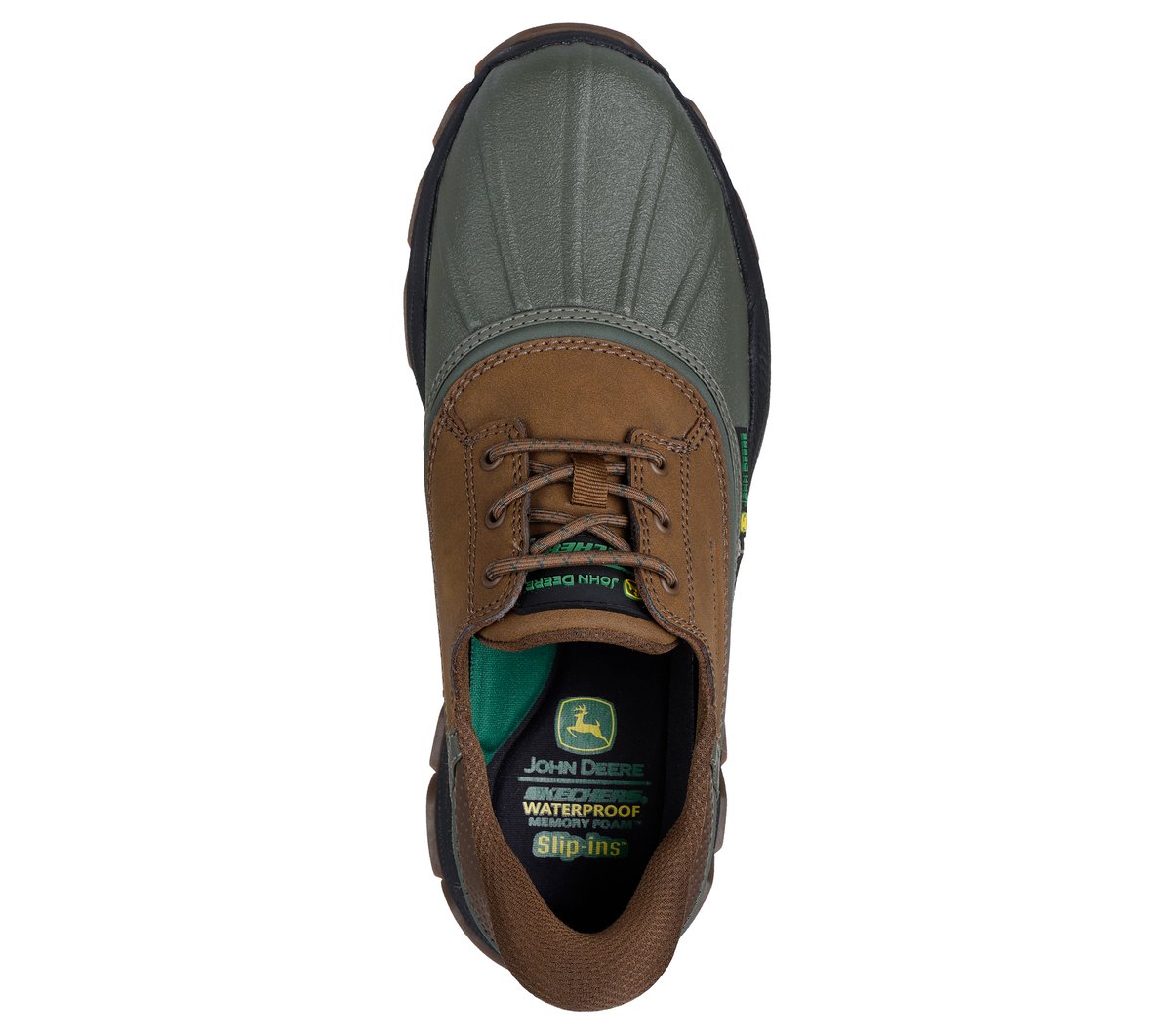 Skechers Slip-ins John Deere Waterproof Relaxed Fit: Respected - Tanzier — OLIVE / BROWN