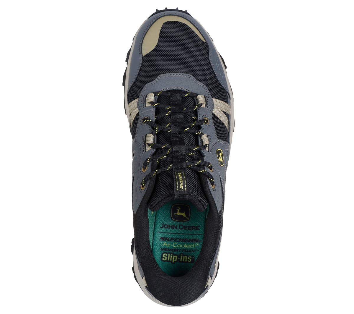 Skechers Slip-ins John Deere Relaxed Fit: Equalizer 5.0 Trail - Harvest — CHARCOAL/BLACK