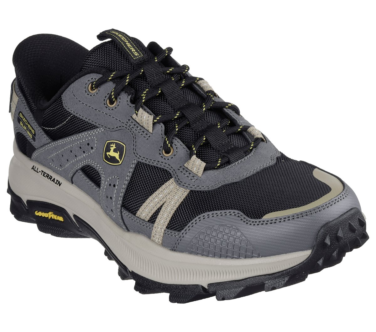 Skechers Slip-ins John Deere Relaxed Fit: Equalizer 5.0 Trail - Harvest — CHARCOAL/BLACK
