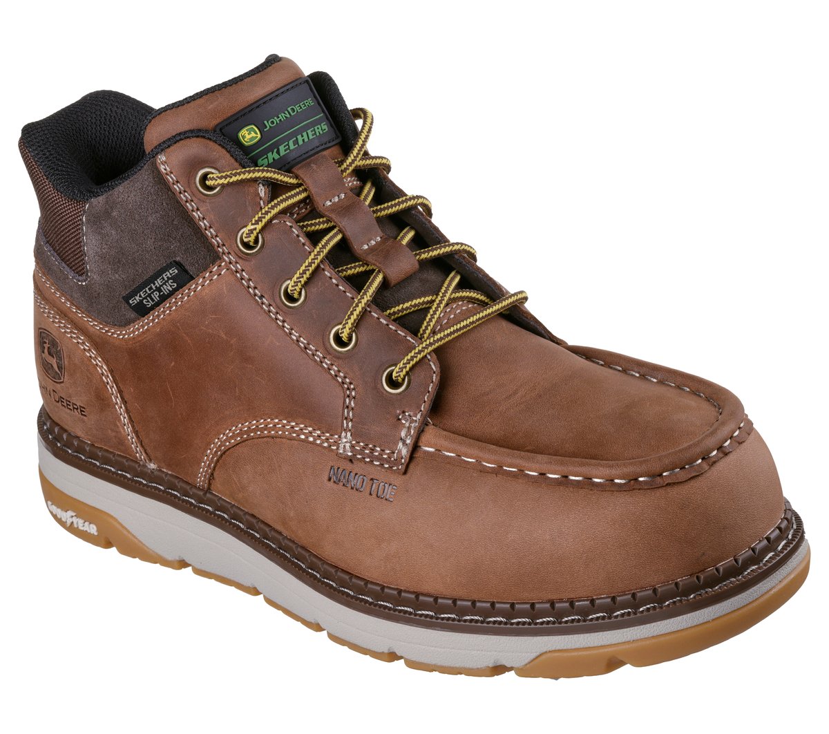 Skechers Slip-ins John Deere: Flex Boot Rangeland — DARK BROWN
