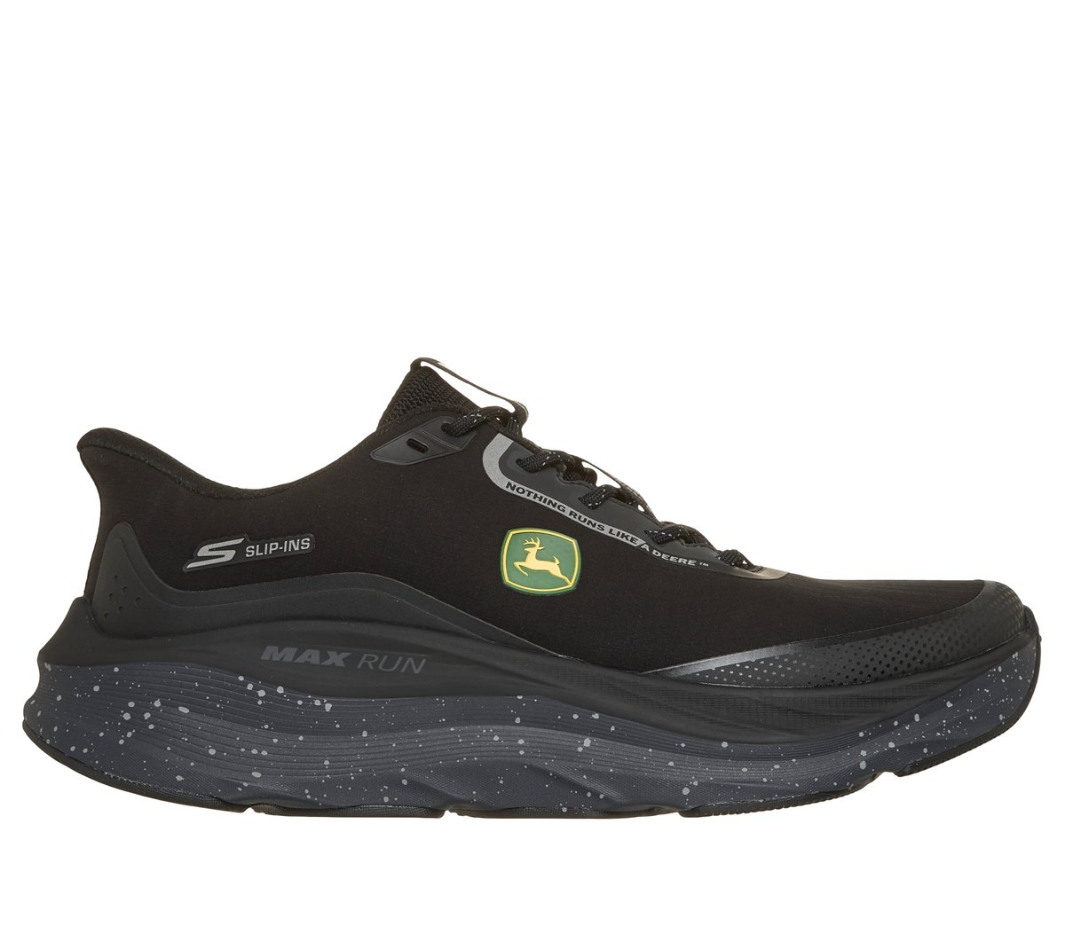 Skechers Slip-ins John Deere Waterproof: Max Run - Terran — BLACK / CHARCOAL
