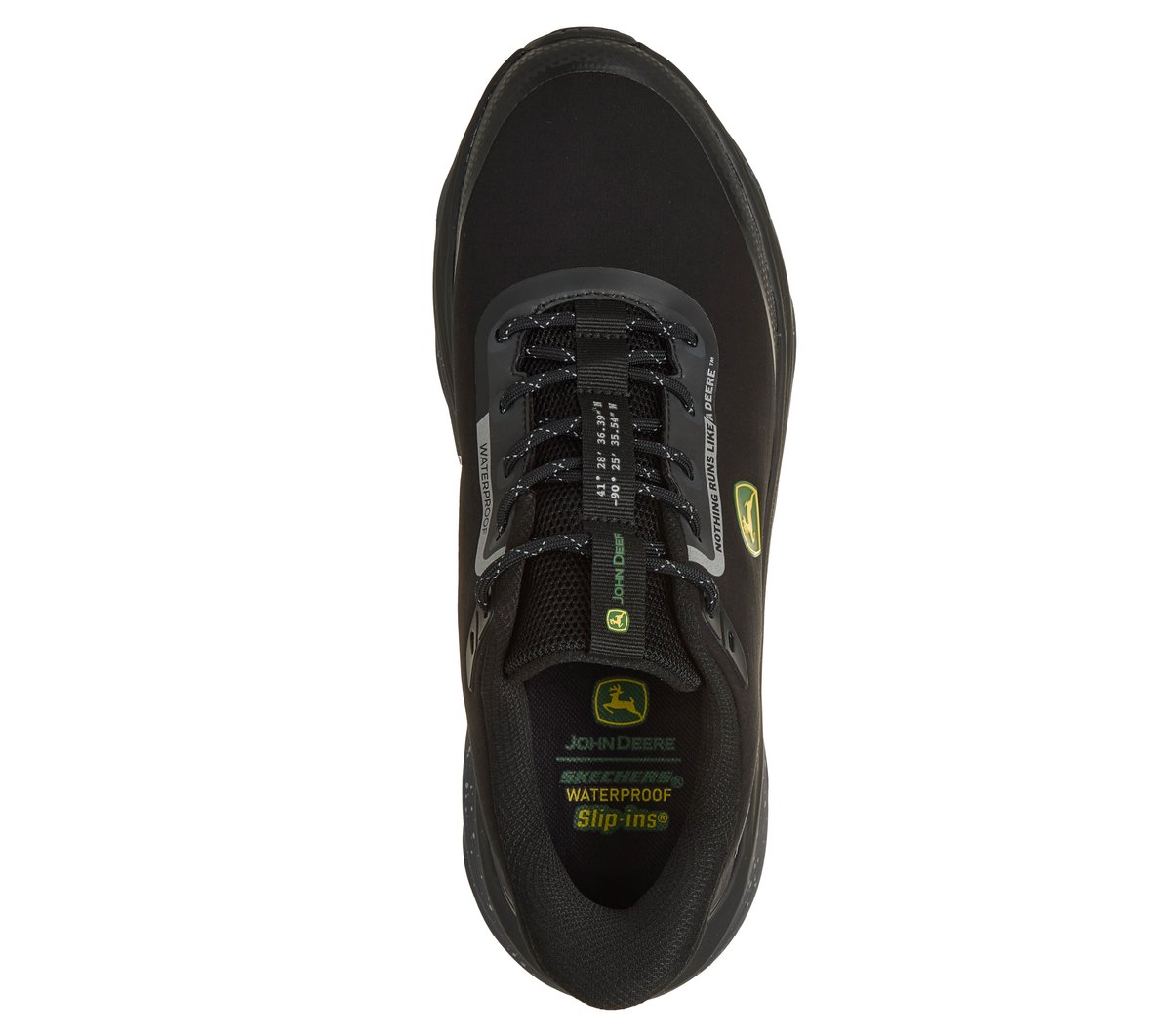 Skechers Slip-ins John Deere Waterproof: Max Run - Terran — BLACK / CHARCOAL