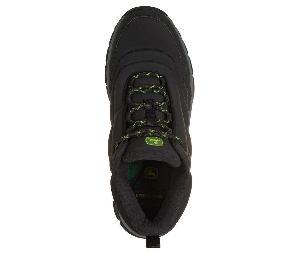 John Deere Relaxed Fit: Respected 2.0 - Puff Ridge — BLACK