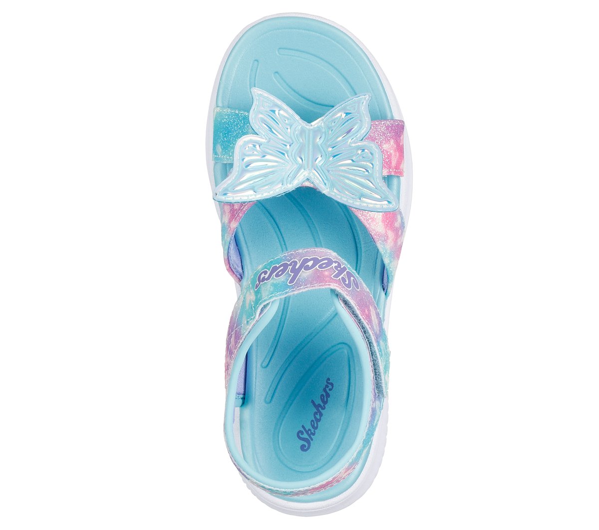 Jumpsters Sandal - Butterfly Brites — AQUA / MULTI