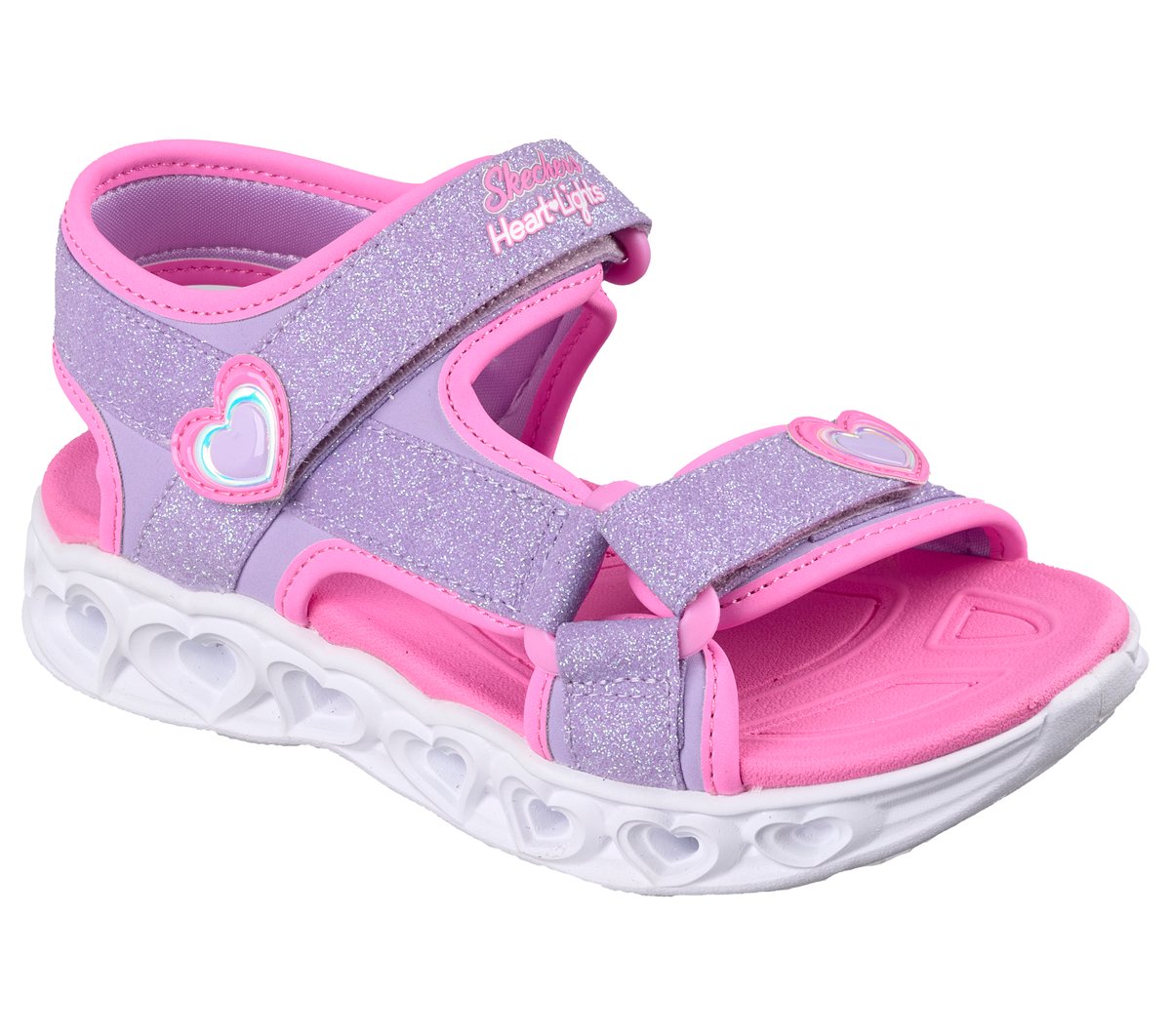 S-Lights: Heart Lights Sandal - Sugar Sparks — LAVENDER / PINK