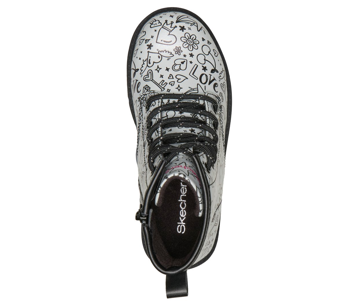 Gravlen Hi - Doodle Down — SILVER / BLACK