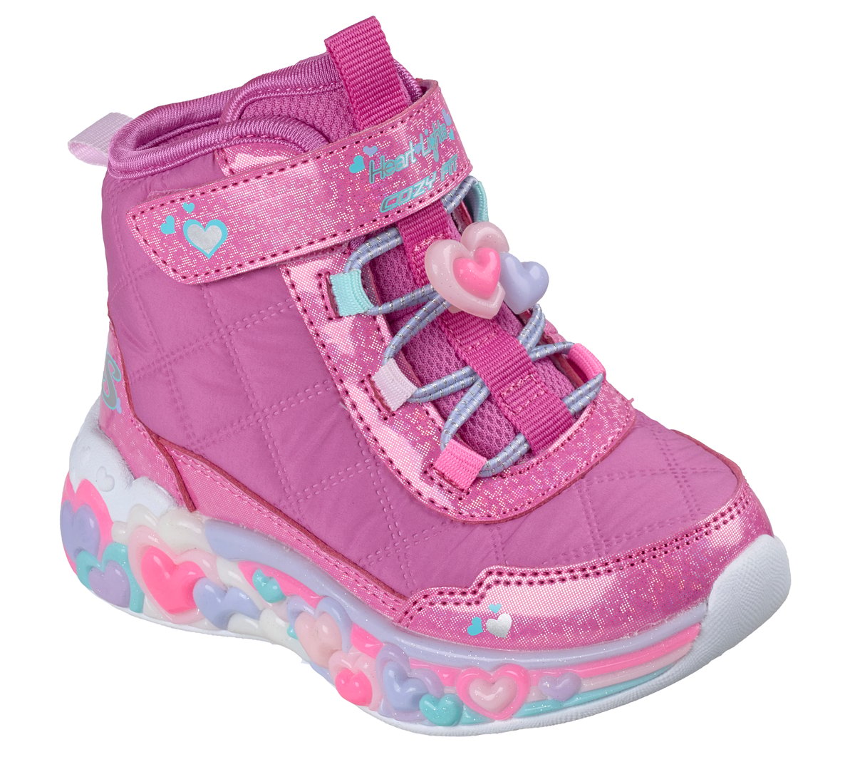 S-Lights: Eternal Heart Lights - Cozy Glimmer — HOT PINK / MULTI