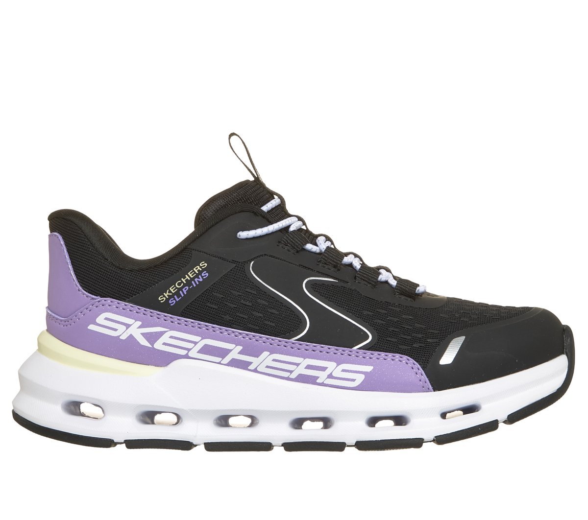 Skechers Slip-ins: Glide-Step   - Vista Lane — BLACK / PURPLE