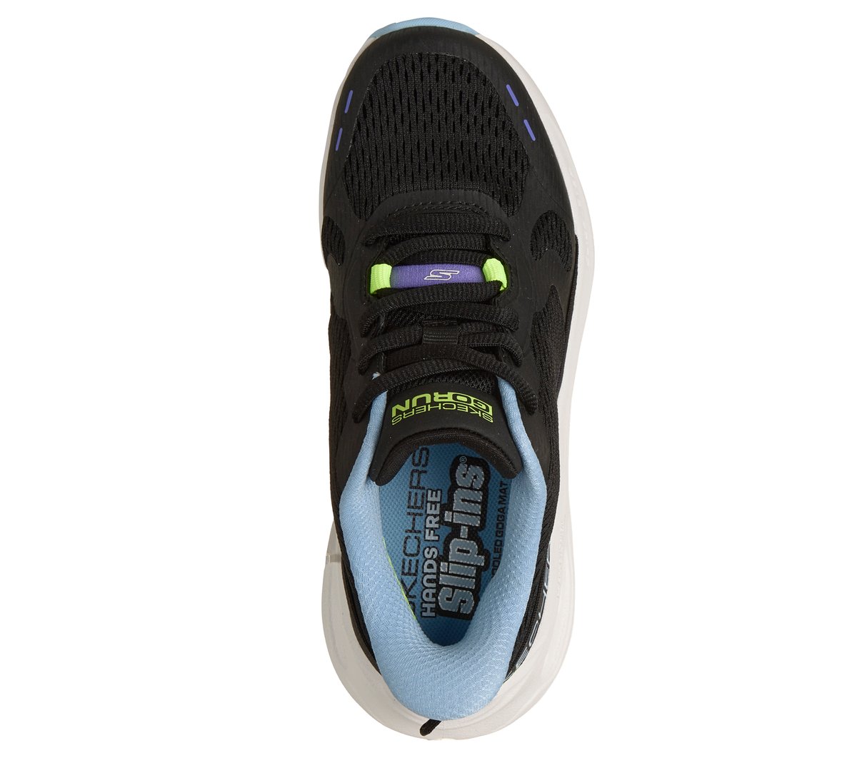 Skechers Slip-ins: Max Cushioning Glide-Step - Smooth Soles — BLACK / BLUE