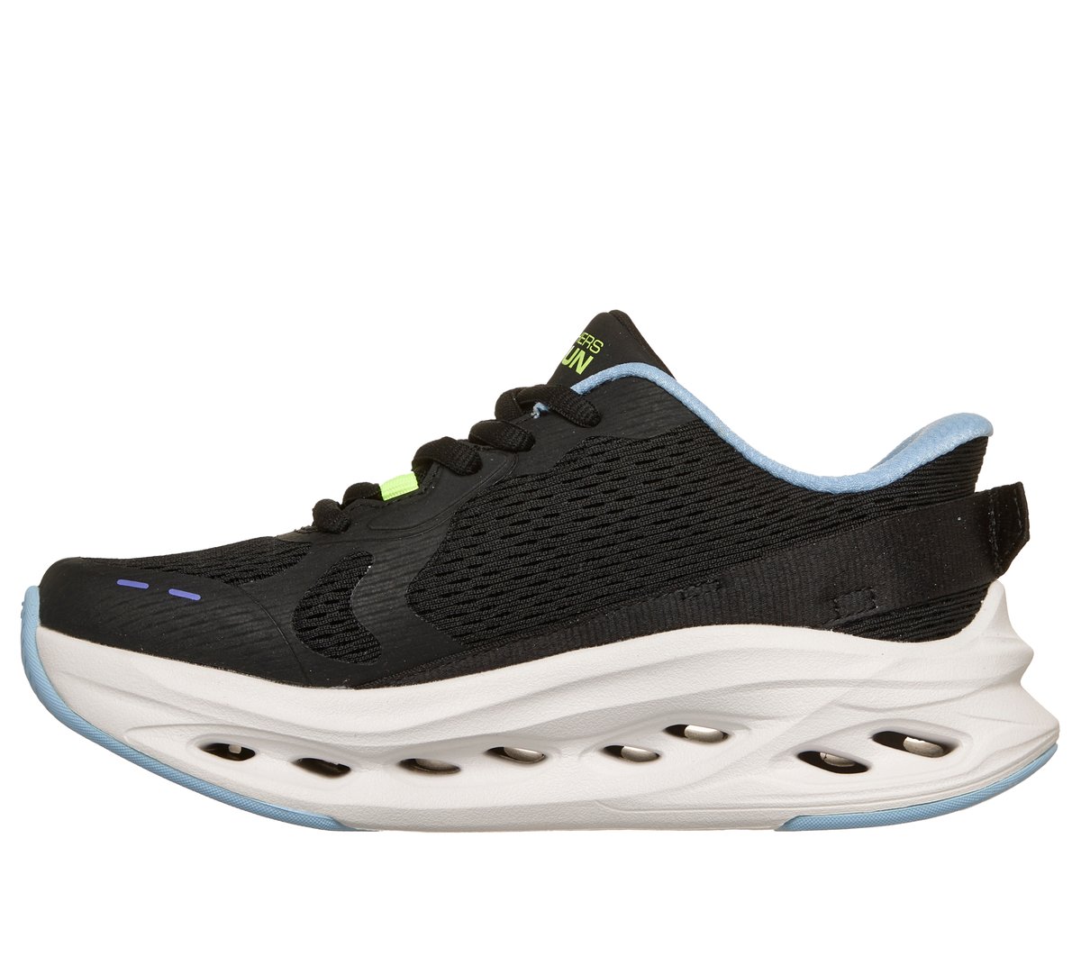 Skechers Slip-ins: Max Cushioning Glide-Step - Smooth Soles — BLACK / BLUE
