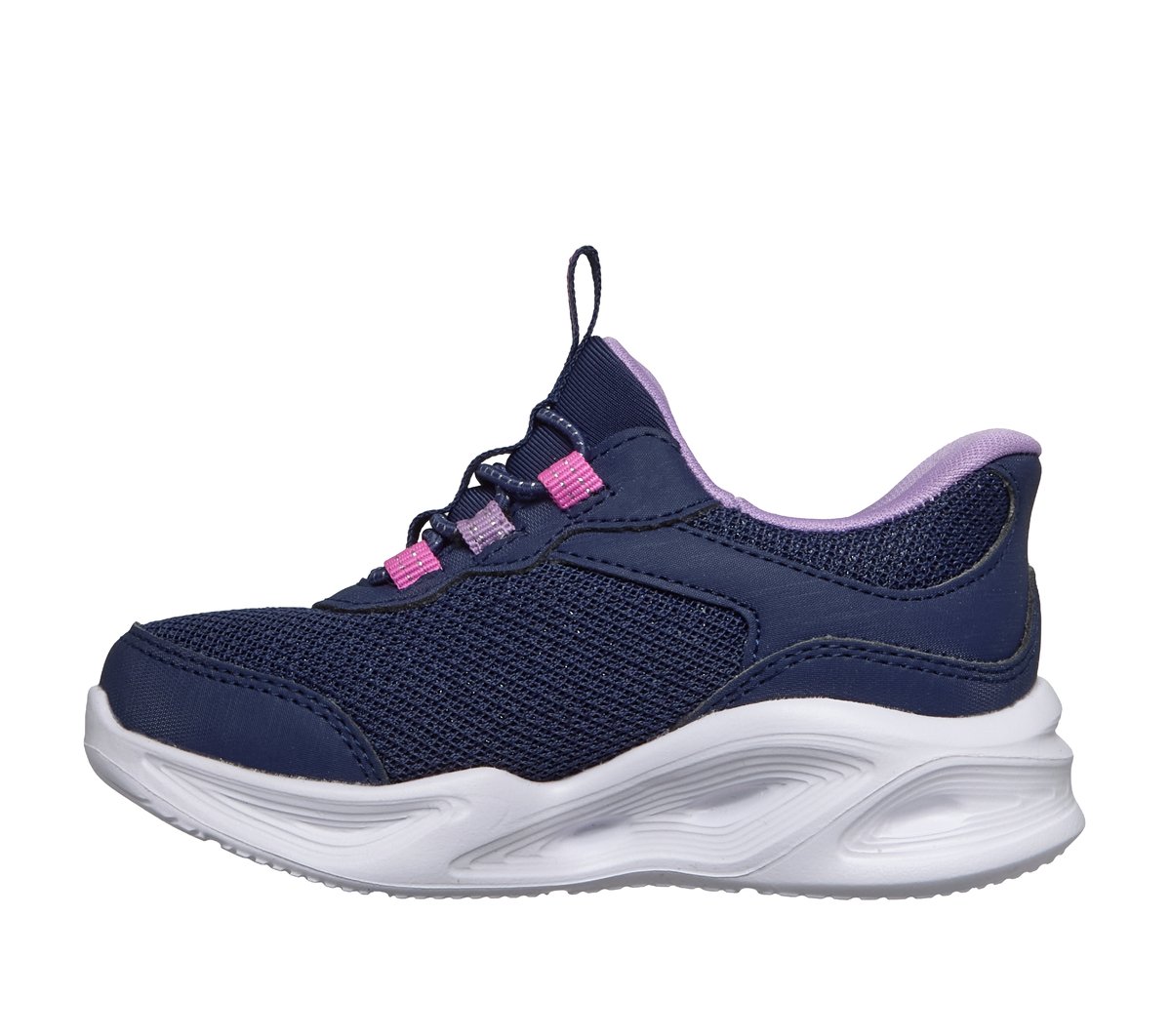 Skechers Slip-ins S-Lights: Sola Glow - Neon Dash — NAVY / MULTI