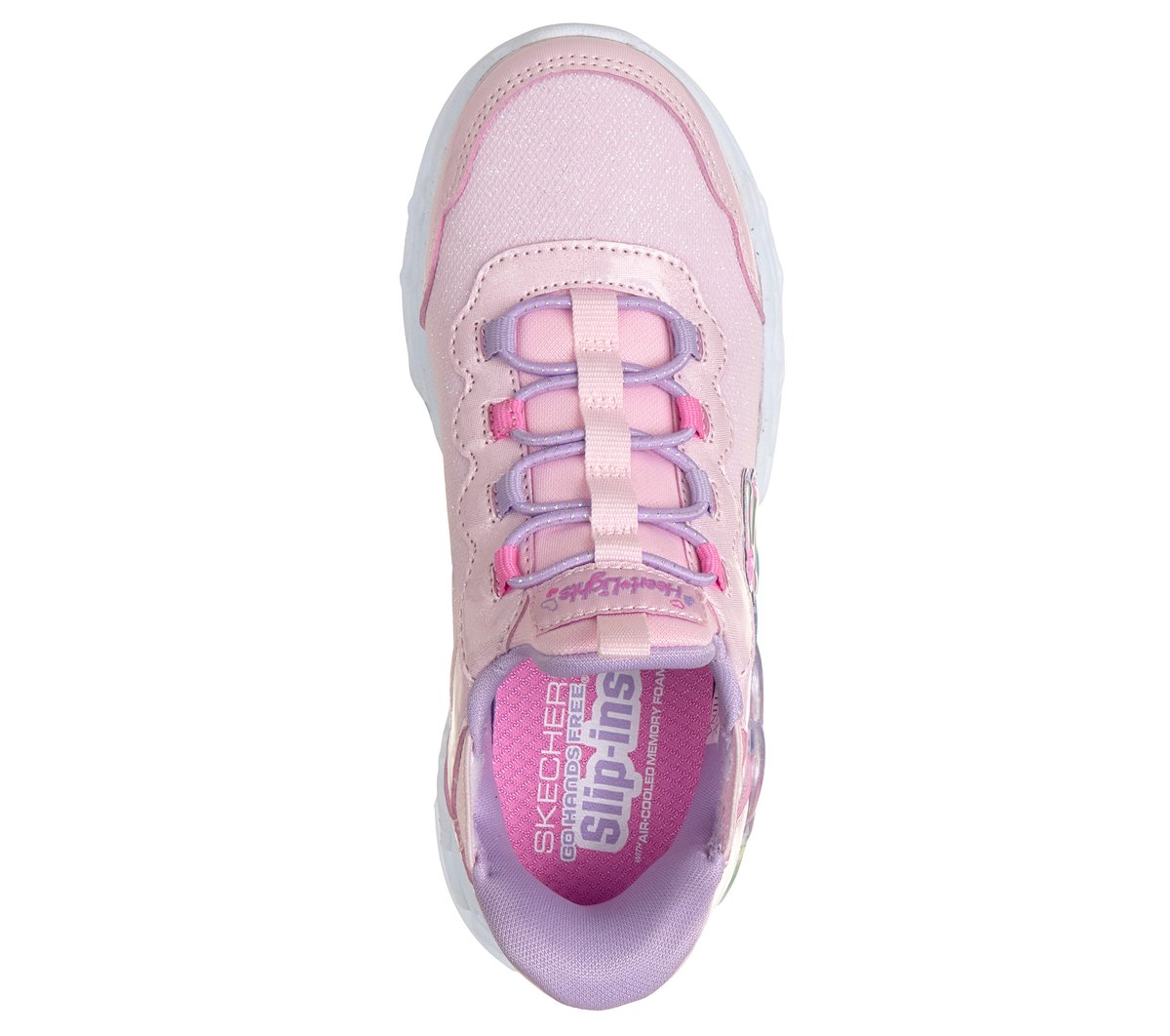 Skechers Slip-ins: Infinite Heart Lights -  Sparkle Heart — LIGHT PINK