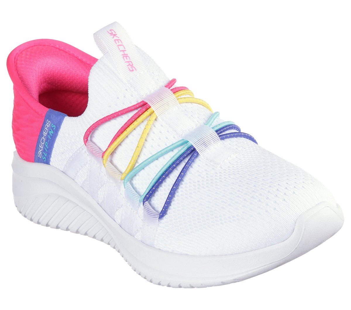Skechers Slip-ins: Ultra Flex 3.0 - Bungee Fun — WHITE / MULTI