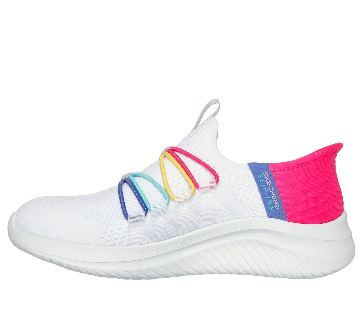 Skechers Slip-ins: Ultra Flex 3.0 - Bungee Fun — WHITE / MULTI