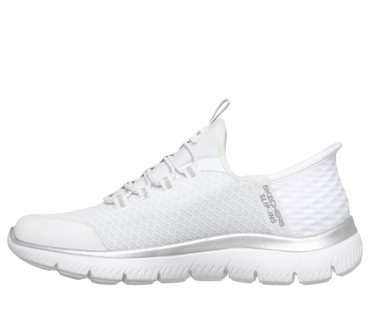 Skechers Slip-ins: Summits — WHITE / SILVER