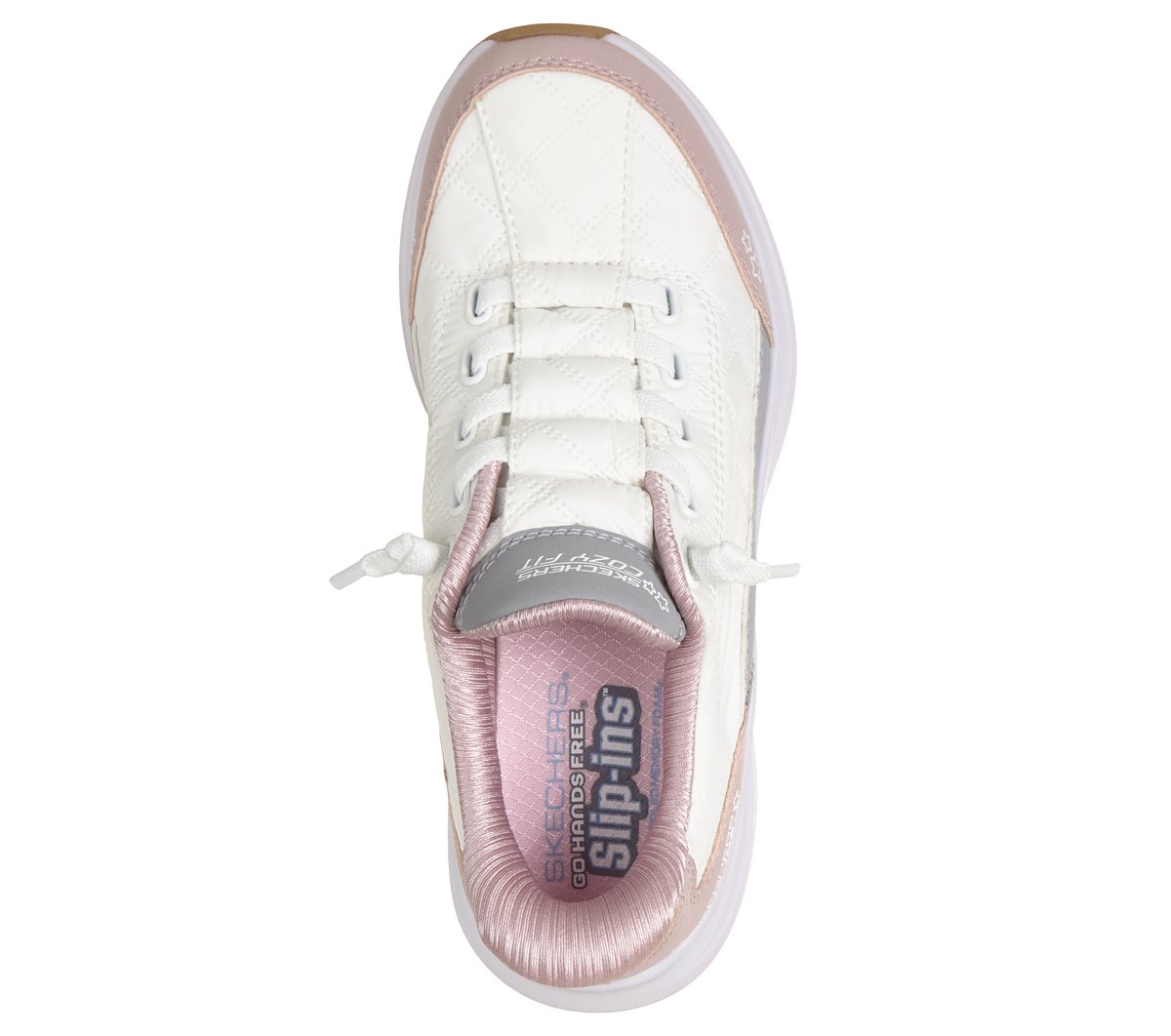Skechers Slip-ins: Contour Foam - Cozy Fit — WHITE / LAVENDER