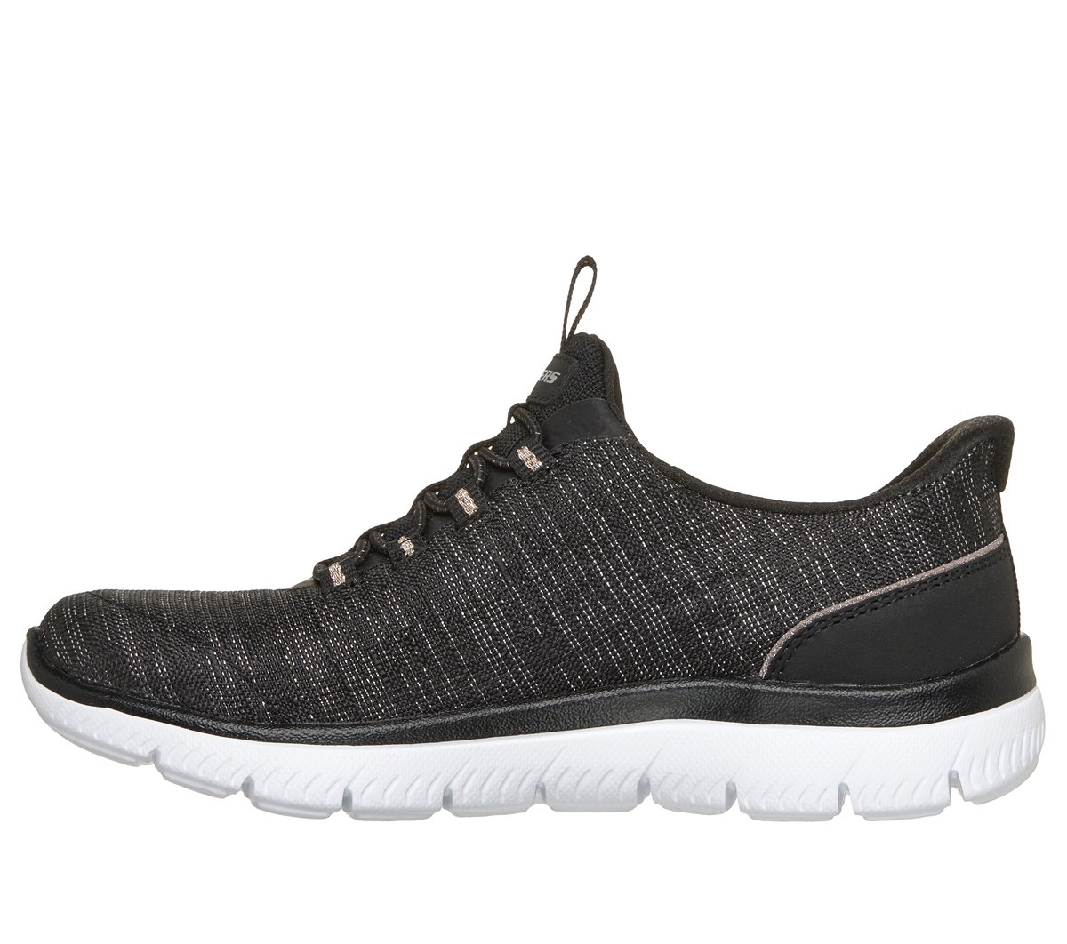 Skechers Slip-ins: Summits - Sparkline — BLACK / ROSE GOLD