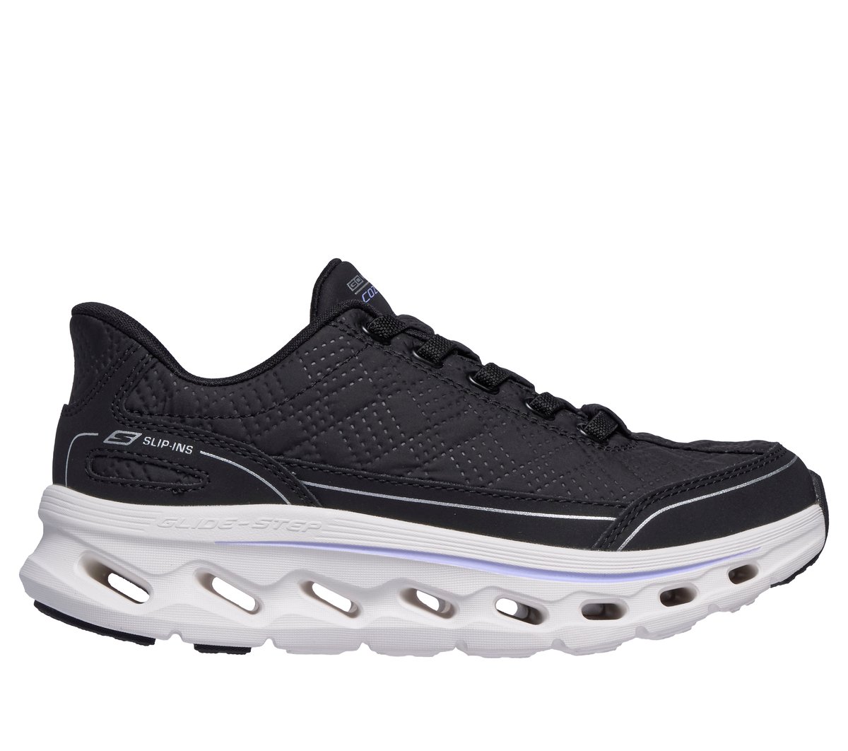 Skechers Slip-ins: GO WALK Glide-Step 2.0 - Cozy Fit — BLACK