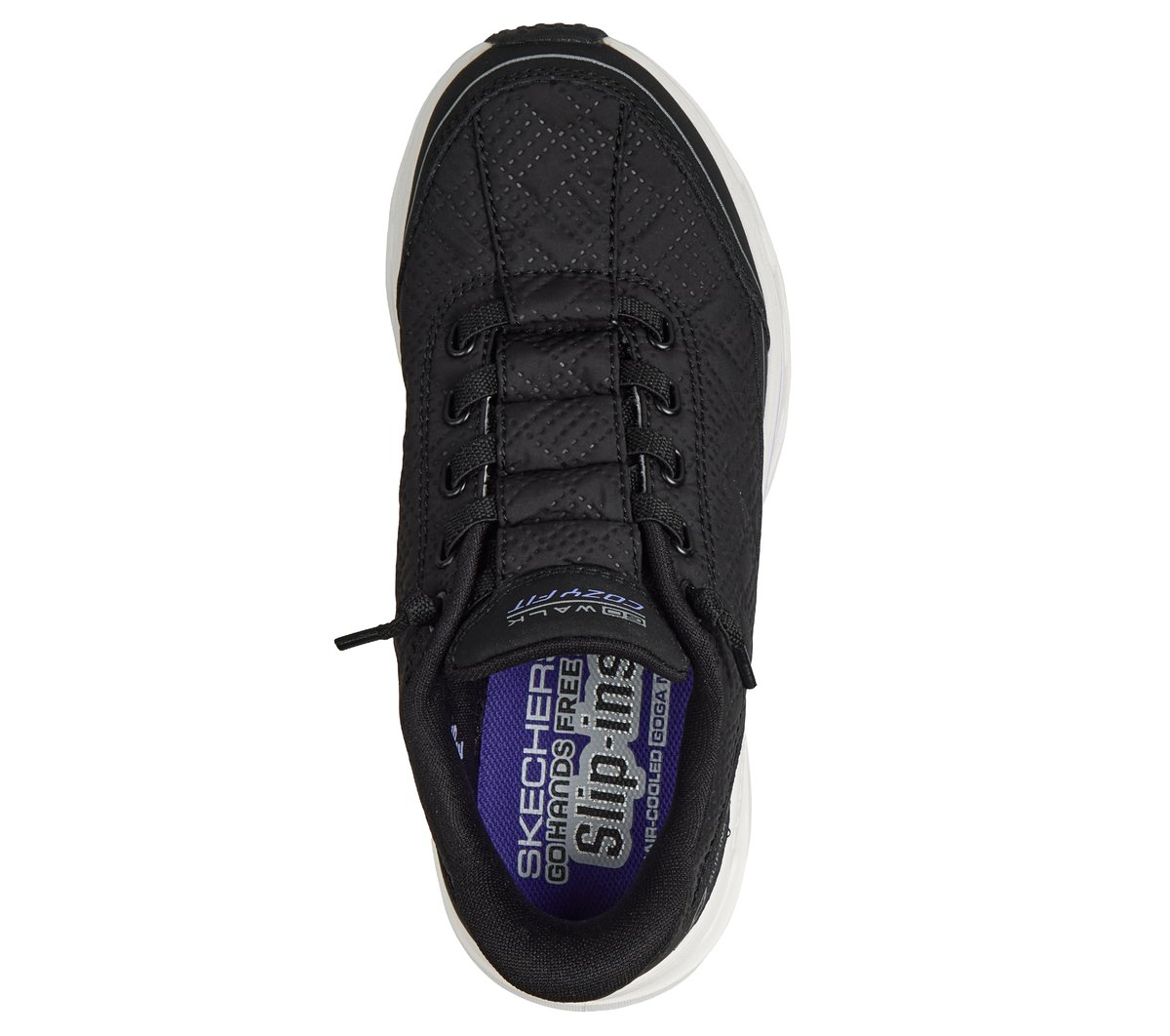 Skechers Slip-ins: GO WALK Glide-Step 2.0 - Cozy Fit — BLACK