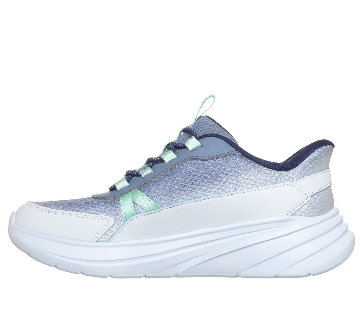 Skechers Slip-ins: Wave 92 - Sparkle Sprint — LIGHT BLUE / MULTI