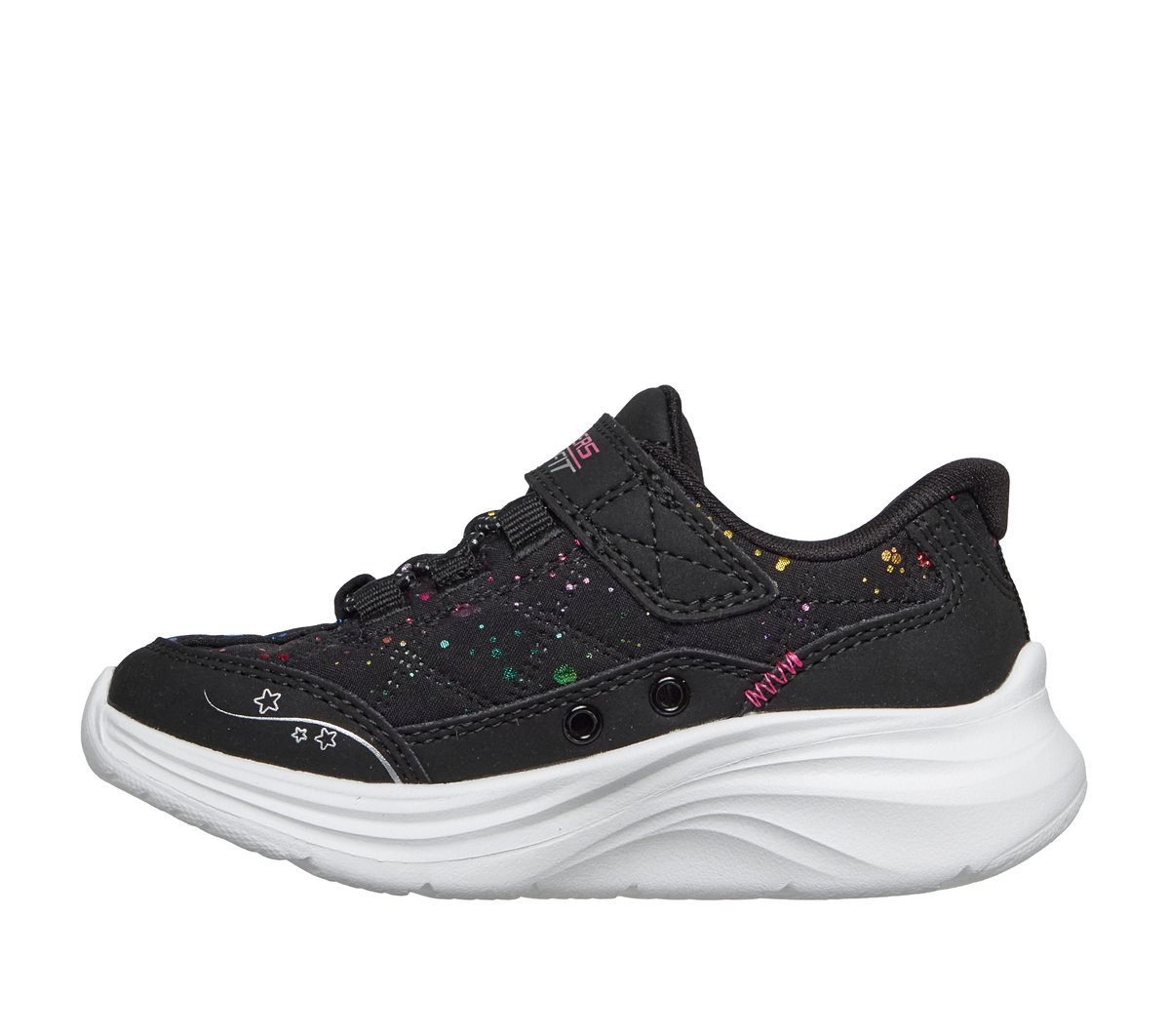 Skechers Slip-ins: Comfy Sprints - Cozy Fit Colordrip — BLACK / MULTI