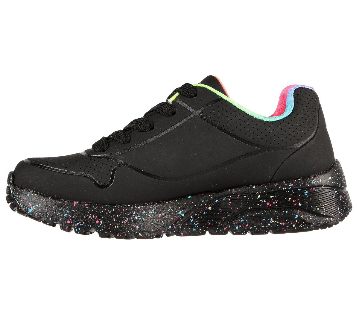 UNO Lite - Rainbow Speckle — BLACK / MULTI