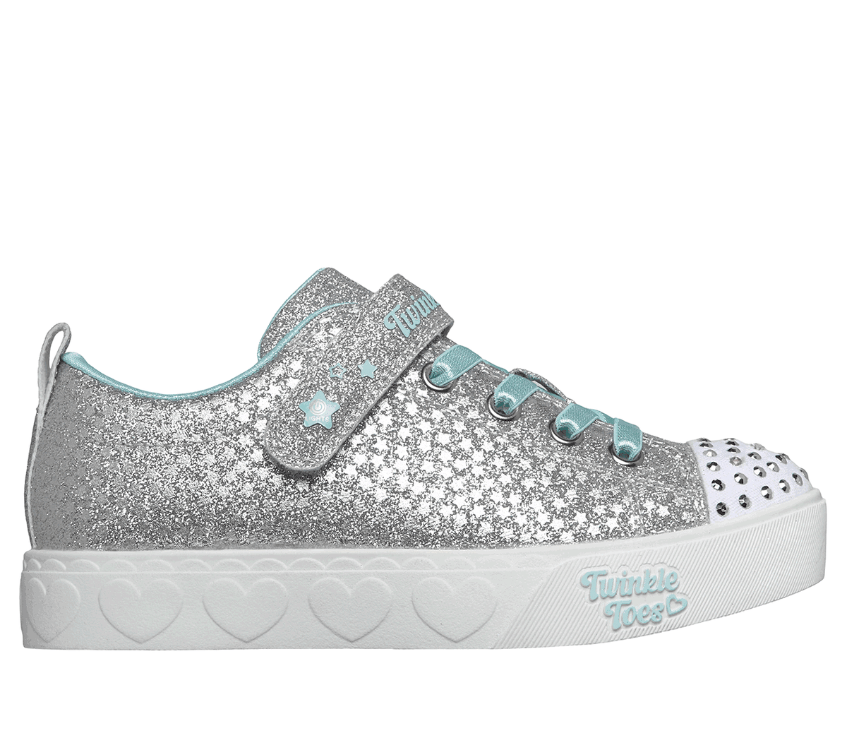 Twinkle Toes: Heart Steps - Shimmering Star — SILVER