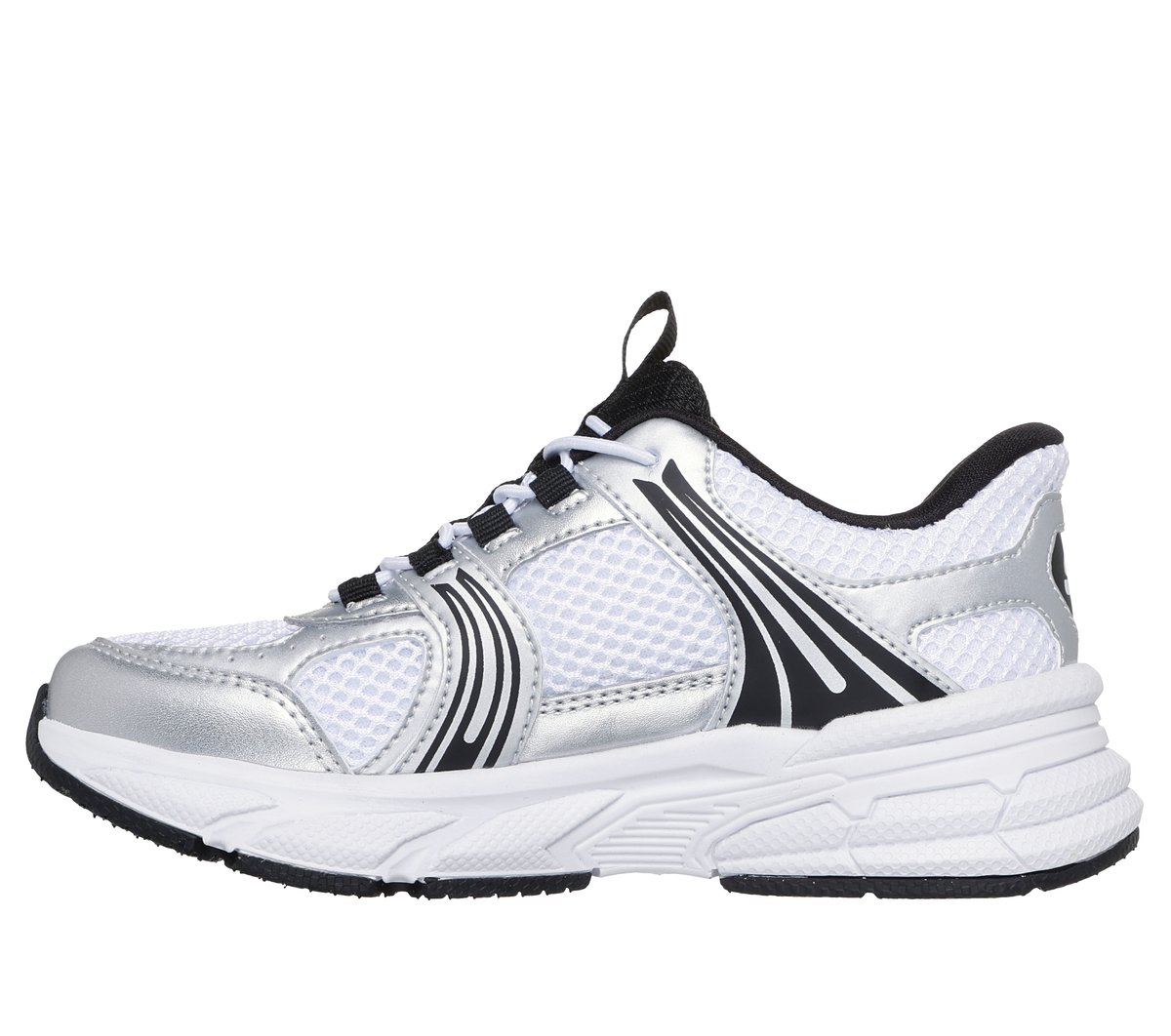 Skechers Slip-ins: Retro-Graph - Classic Kicks — WHT / BLACK / SILVER