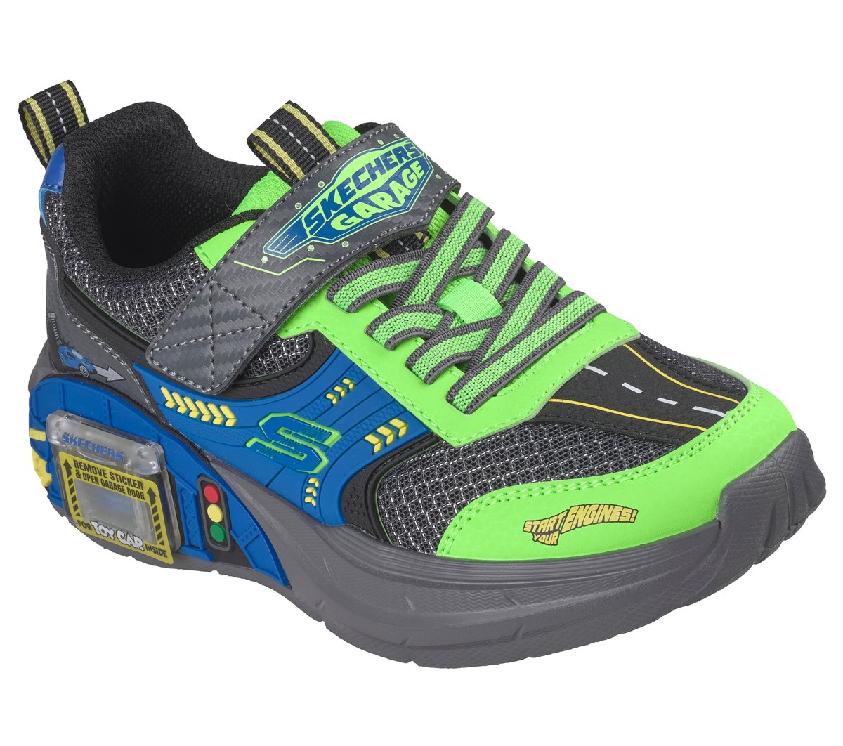 Skechers Garage — LIME / CHARCOAL