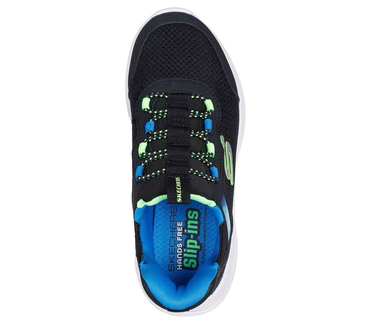 Skechers Slip-ins: Bounder - Brisk-Burst — BLACK / LIME