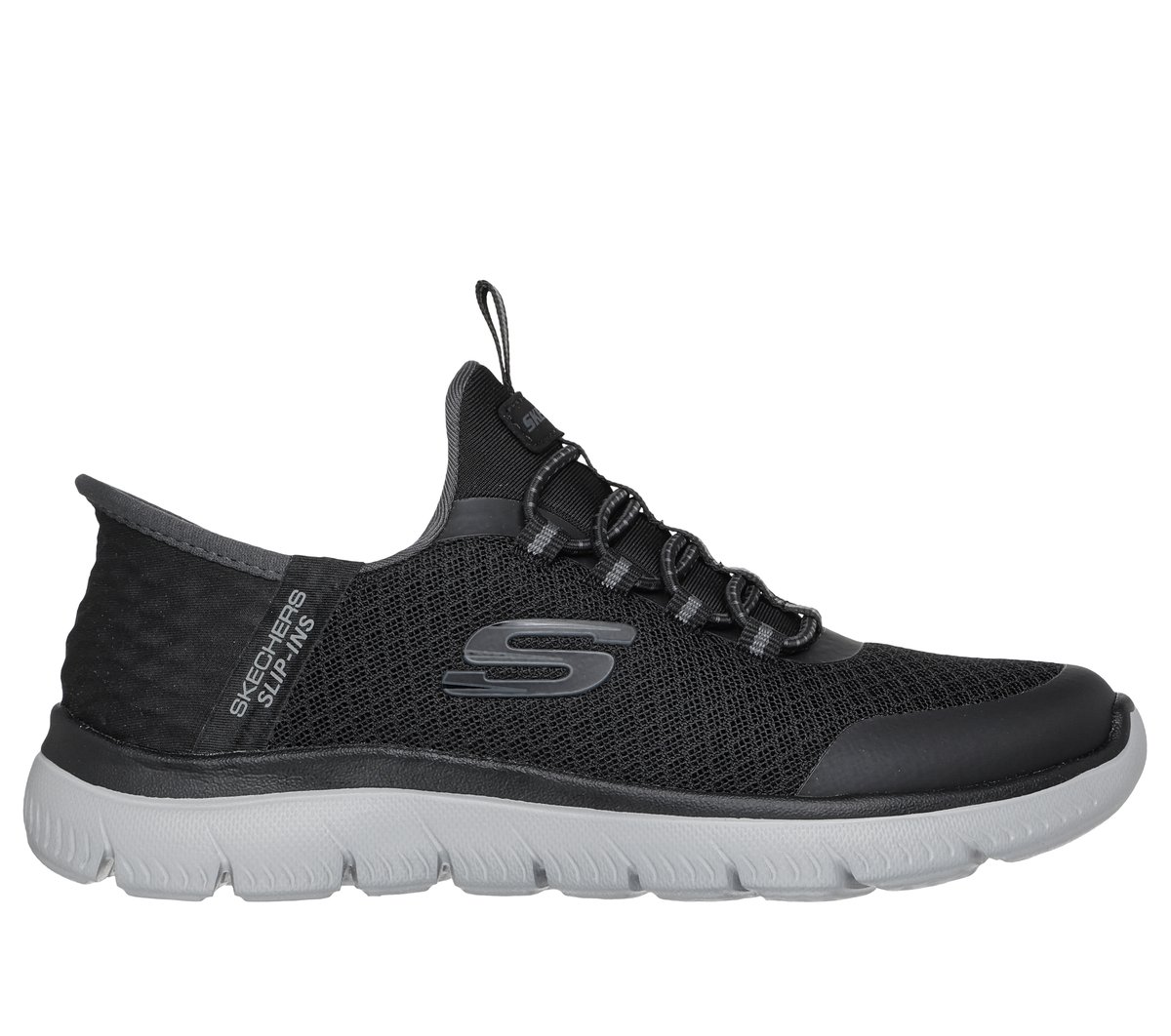 Skechers Slip-ins: Summits - High Range — BLACK / CHARCOAL