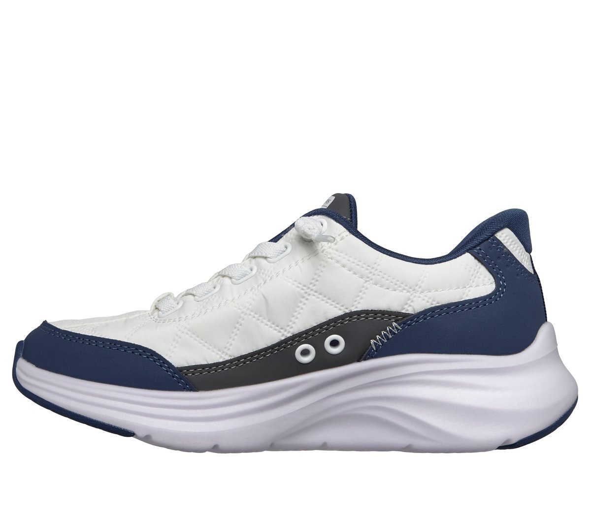 Skechers Slip-ins: Contour Foam - Cozy Fit — WHITE / NAVY