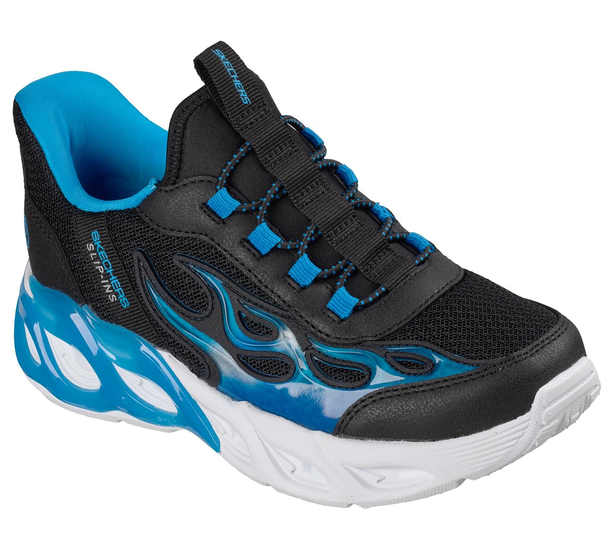 Skechers Slip-ins S-Lights: Thermo Flash 2.0 - Heat-Brisk — BLACK / BLUE