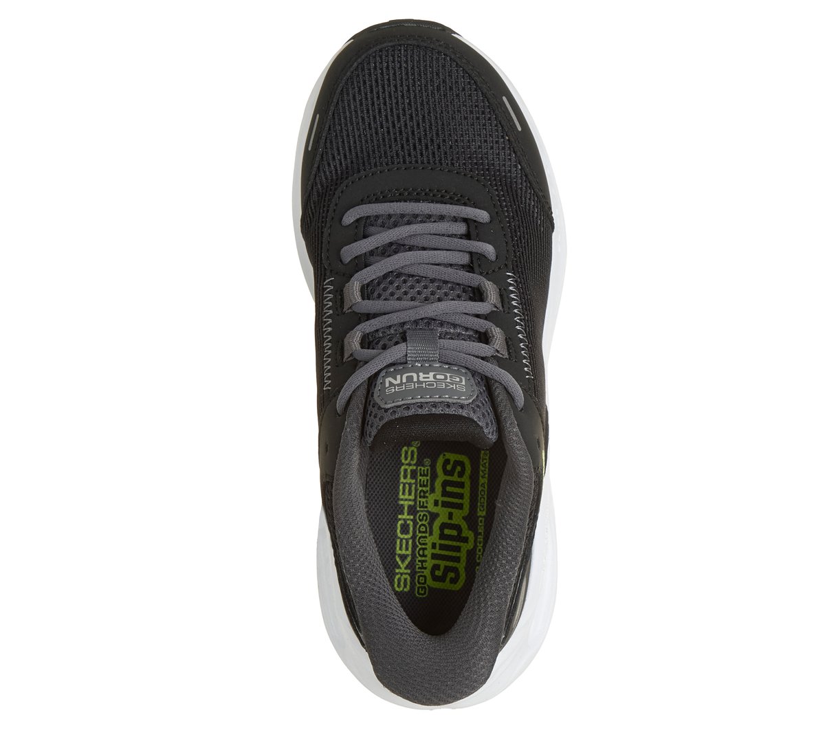 Skechers Slip-ins: Max Cushioning Glide-Step — BLACK / CHARCOAL