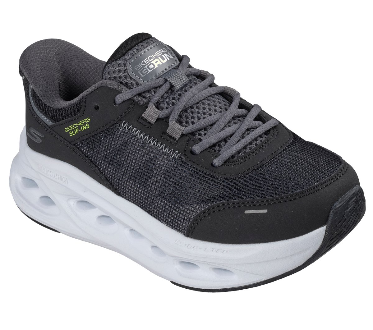 Skechers Slip-ins: Max Cushioning Glide-Step — BLACK / CHARCOAL