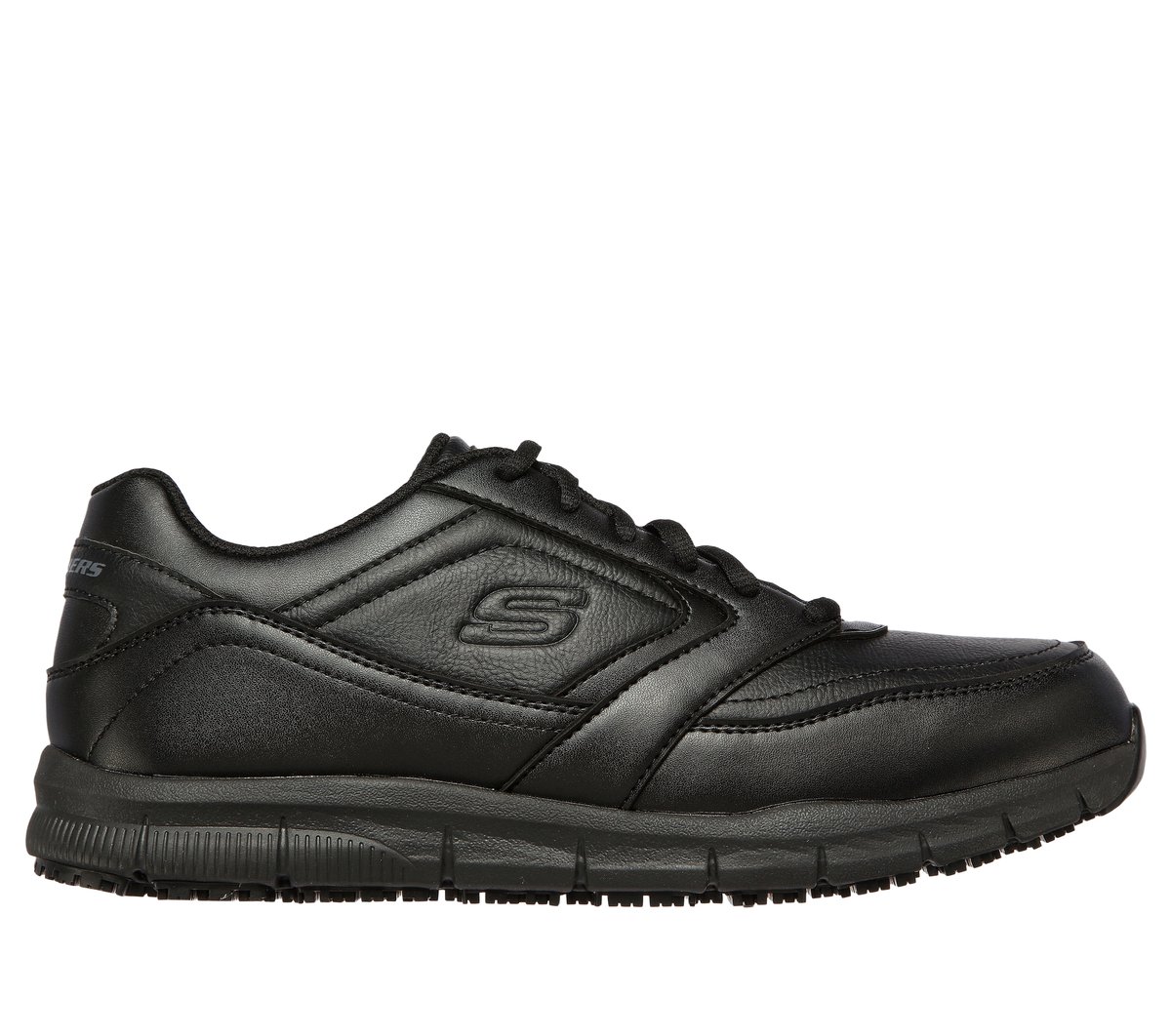 Work Slip-Resistant Relaxed Fit: Nampa — BLACK