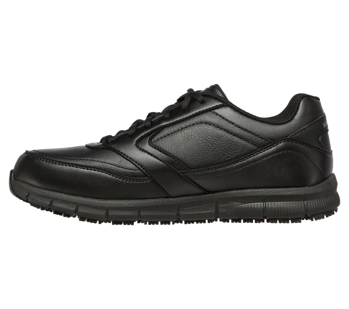 Work Slip-Resistant Relaxed Fit: Nampa — BLACK