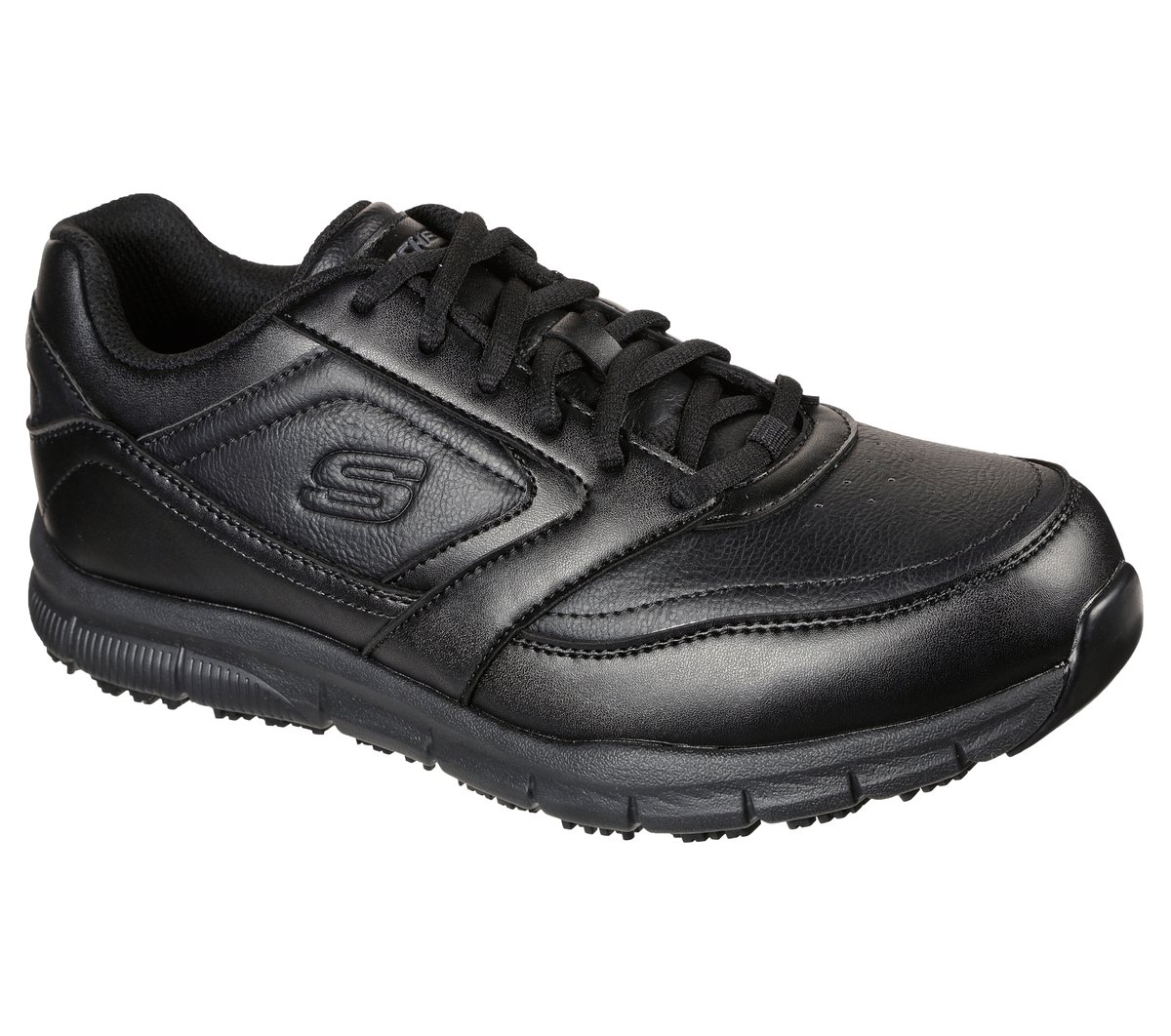 Work Slip-Resistant Relaxed Fit: Nampa — BLACK