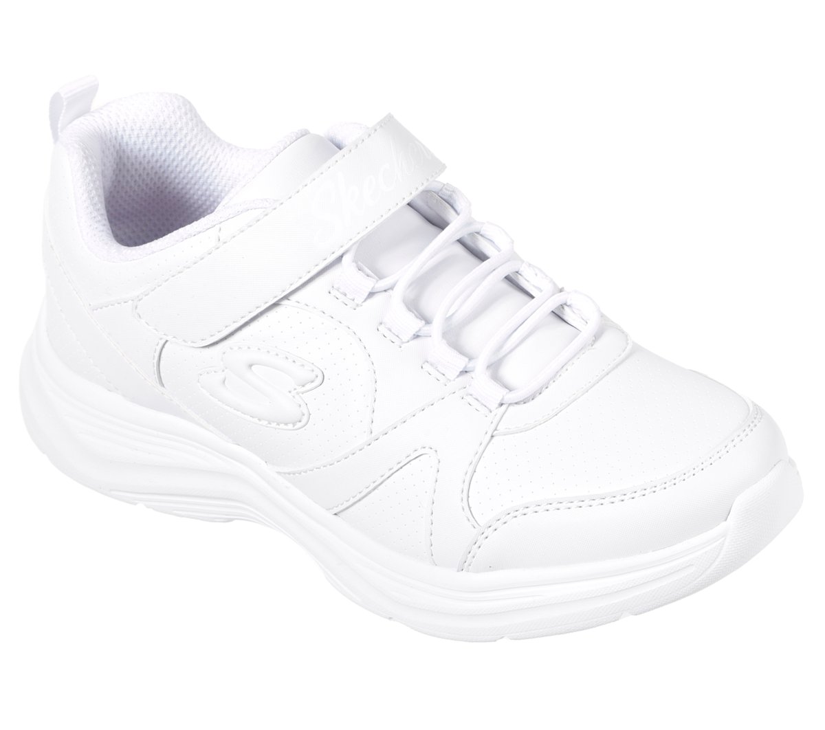 Glimmer Kicks - School Struts — WHITE