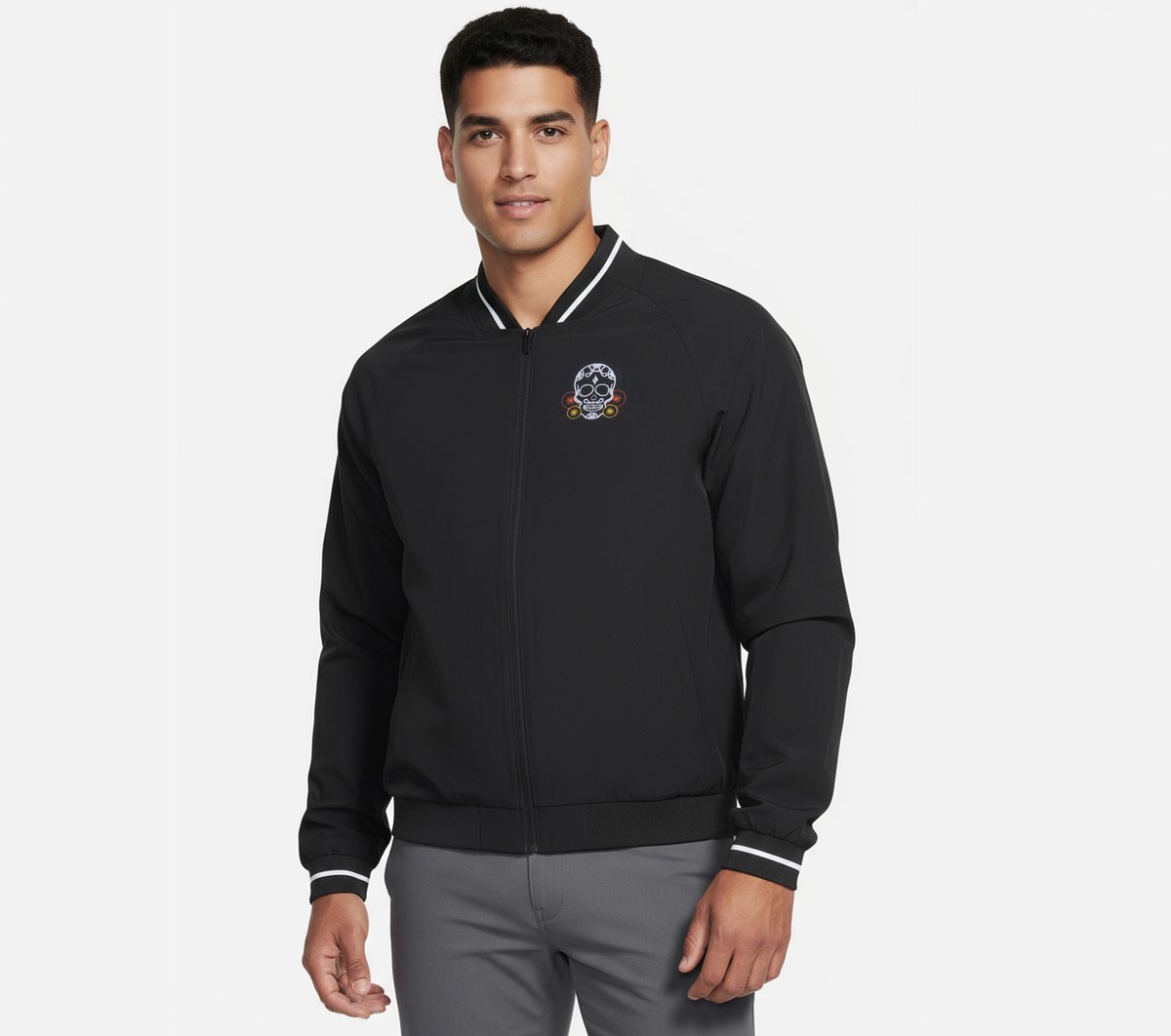 Dia de Muertos Bomber Jacket — BLACK