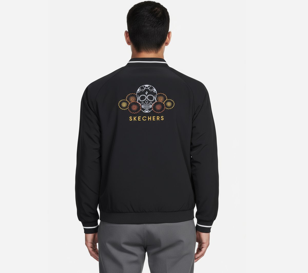 Dia de Muertos Bomber Jacket — BLACK