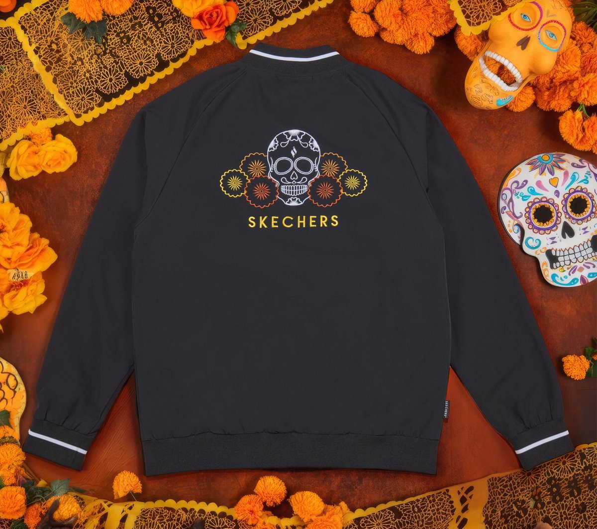 Dia de Muertos Bomber Jacket — BLACK