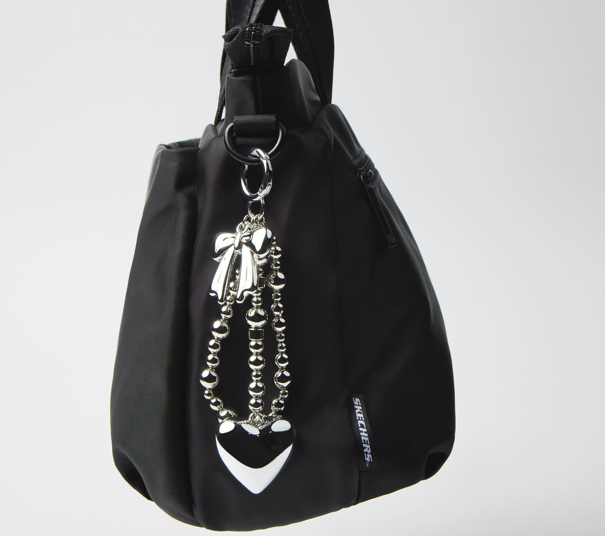 Bag Charm - Silver Heart — SILVER