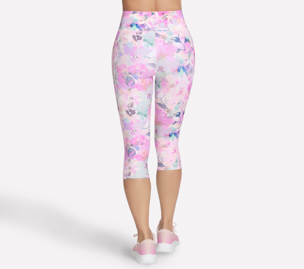 GO WALK Seascape Floral Capri — CORAL / MULTI